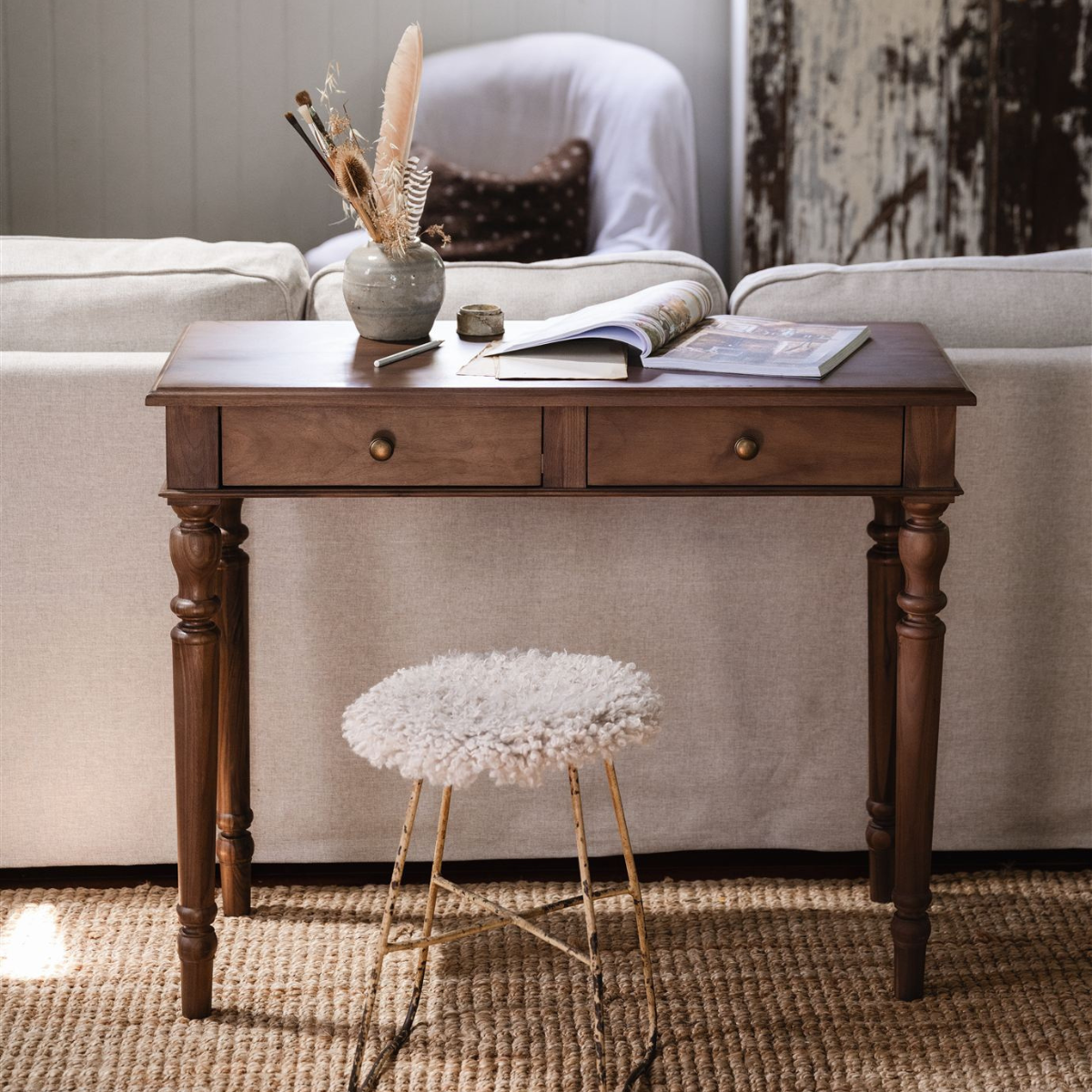 Chloé Console Table Walnut