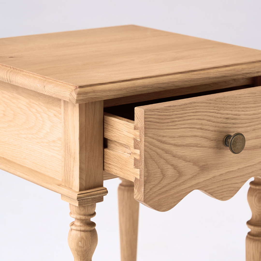 Evie Bedside Table, Oak