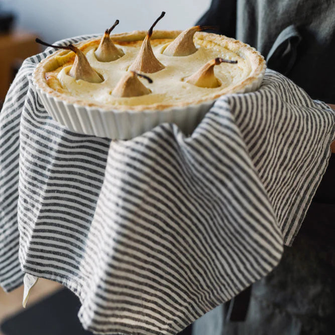 Kitchen Towel - Thin Black Stripe