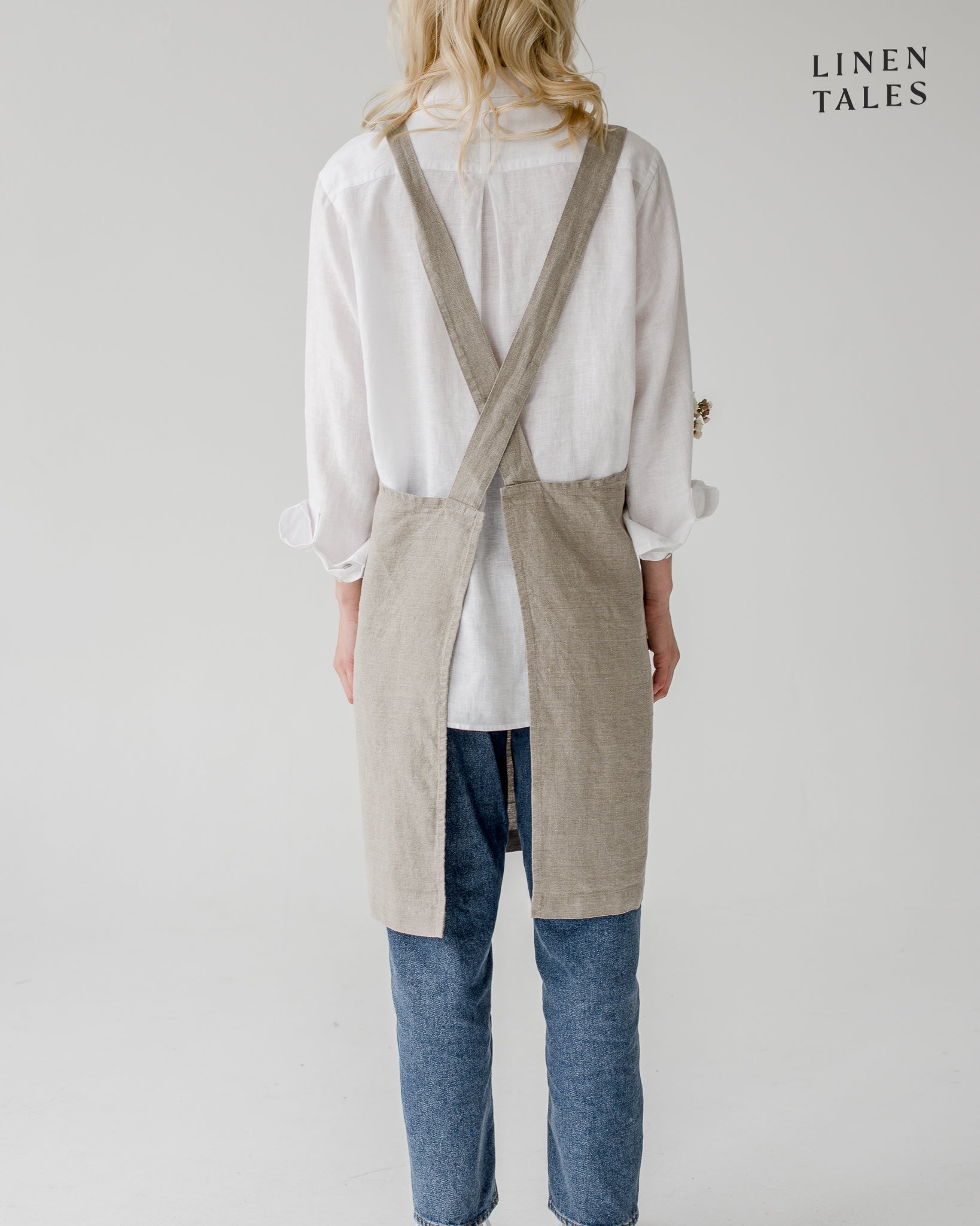 Cross-back Apron - Natural