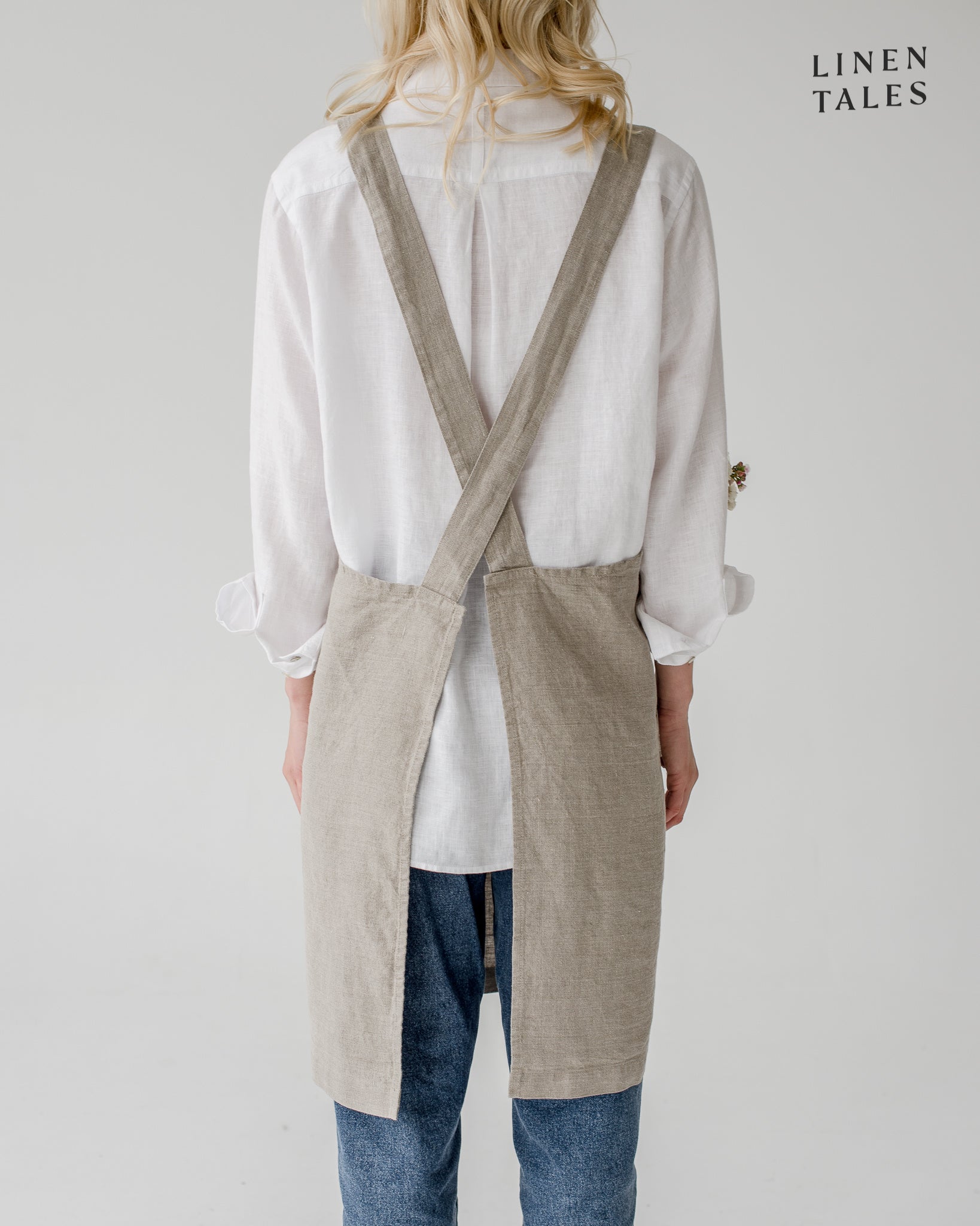 Cross-back Apron - Natural