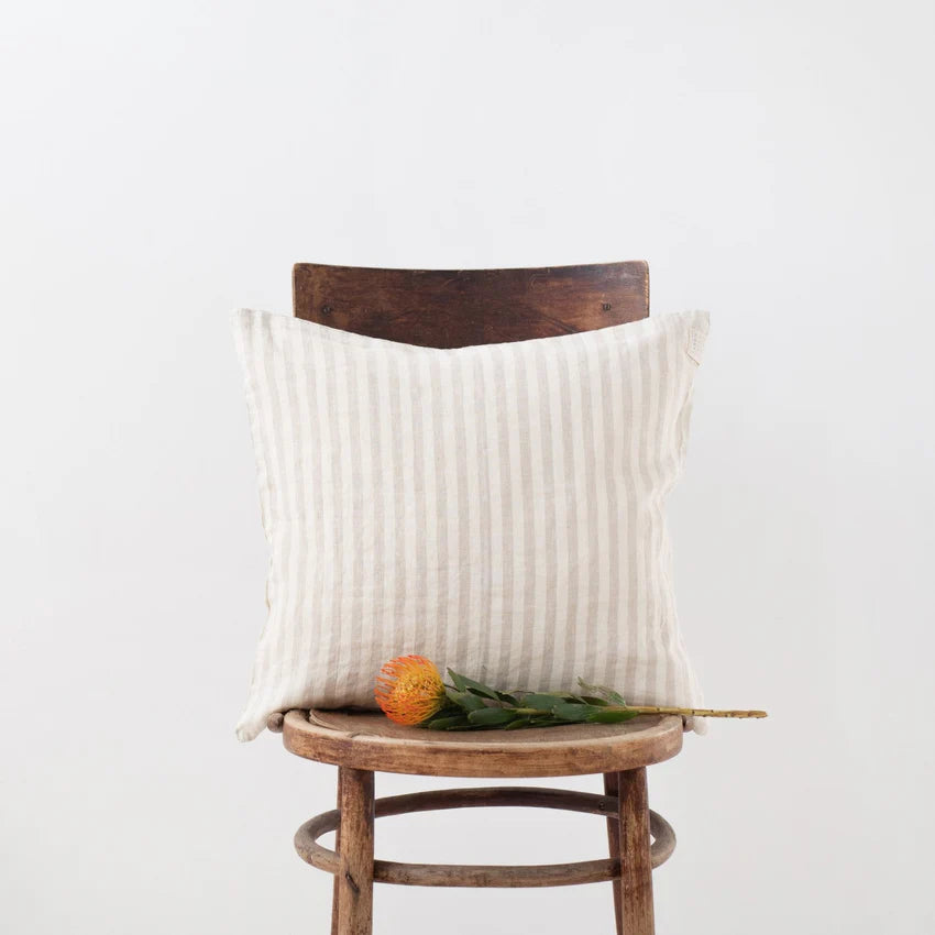 Cushion Cover - Natural Stripe (small)