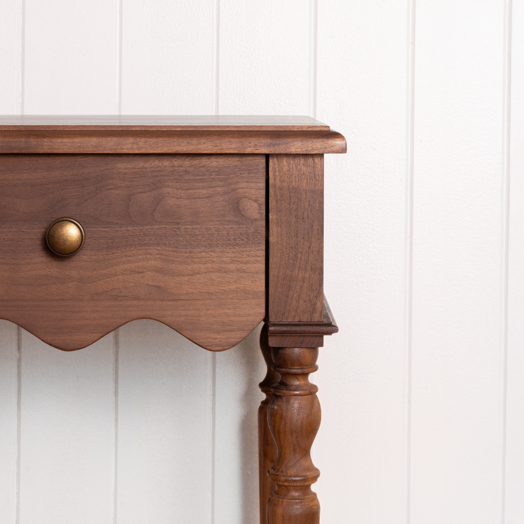 Evie Bedside Table Walnut (Imperfect)