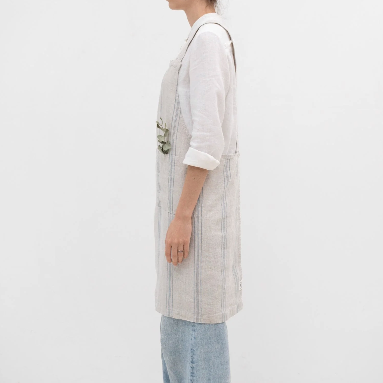 Cross-back Apron - French Stripe