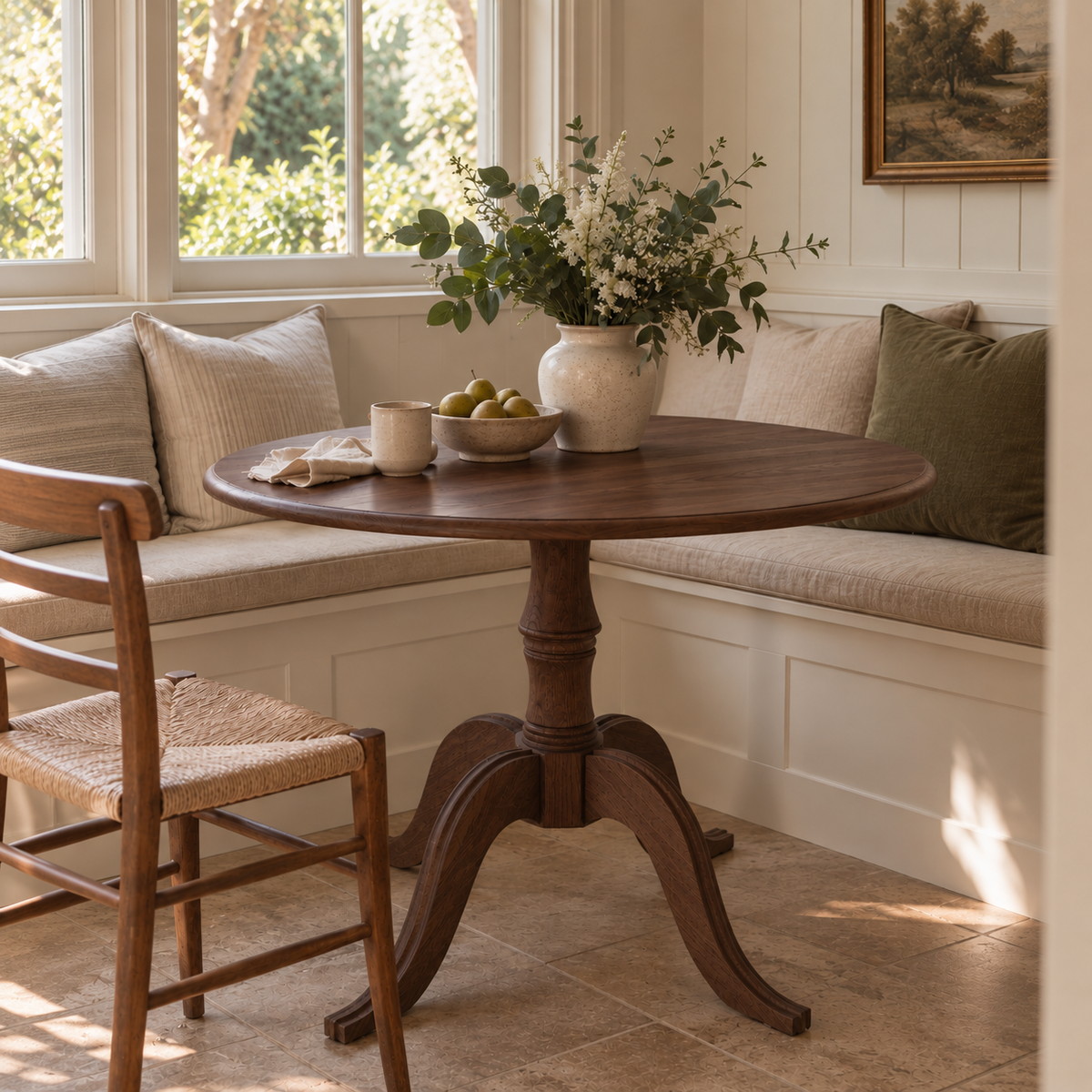 Theodore Dining Table, Walnut Finish