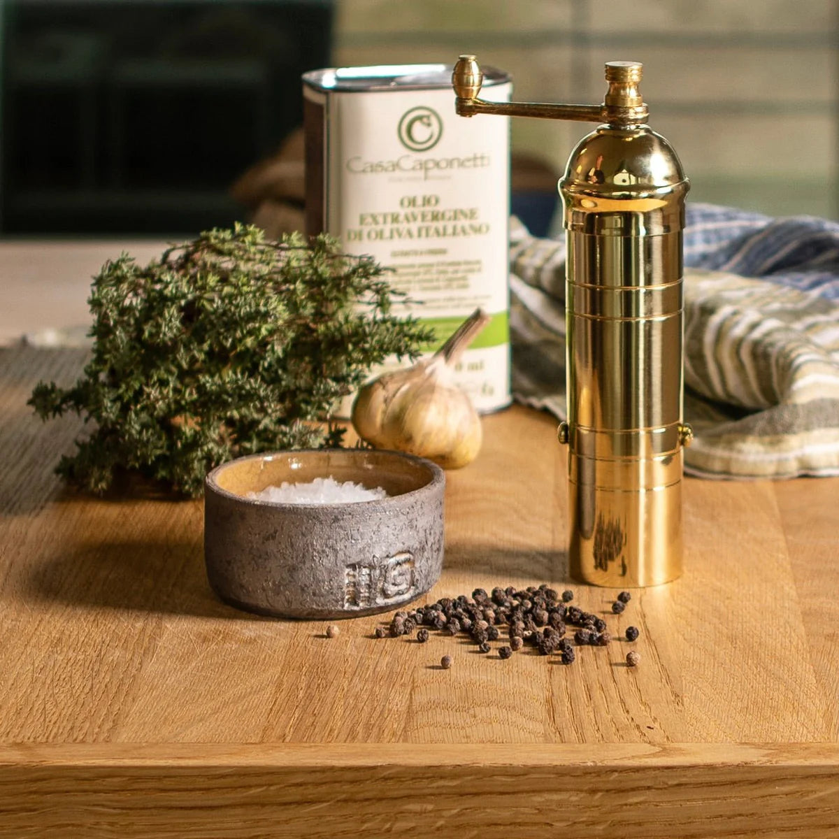 Solid Brass Pepper Grinder